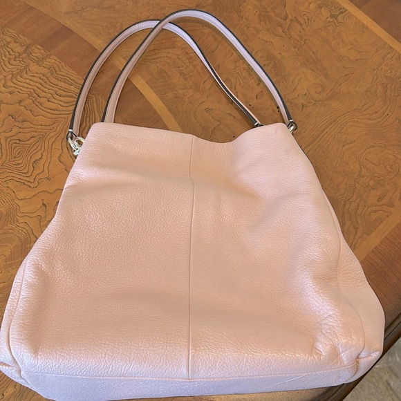 Coach Edie Leather Handbag Blush Pink - Picture 6 of 12
